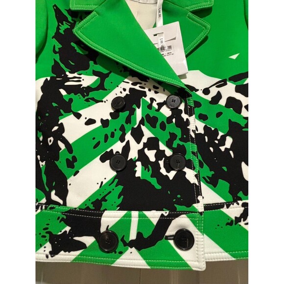 RUNWAY $5.5K NWT. Christian Dior Printed Biker Jacket Size FR 36 / US 4 - Picture 13 of 16
